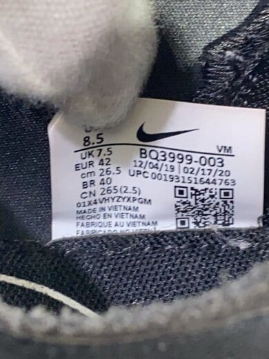 商品画像：ローカットスニーカー/26.5cm/BLK/BQ3999-003 5