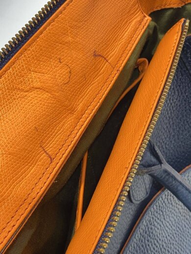 商品画像：ハンドバッグ/レザー/NVY 8