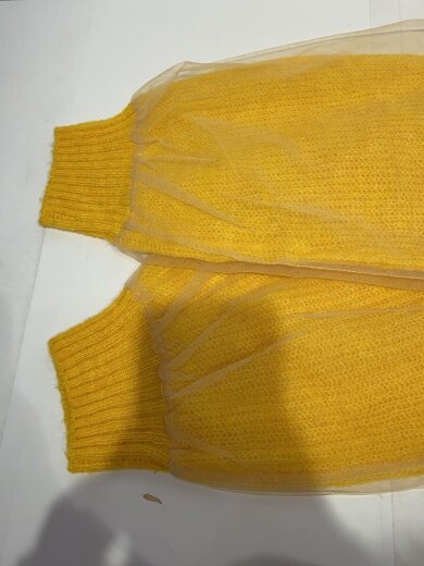 商品画像：カーディガン(薄手)/36/アクリル/YLW 5