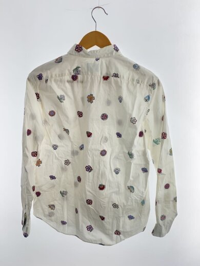商品画像：長袖シャツ/L/コットン/WHT/総柄 2