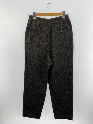 商品画像：ガンクラブチェックロゴパンツ/スラックスパンツ/M/コットン/BRW 2
