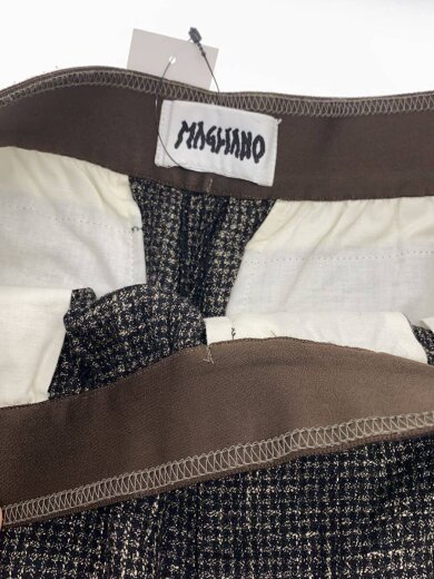 商品画像：ガンクラブチェックロゴパンツ/スラックスパンツ/M/コットン/BRW 3