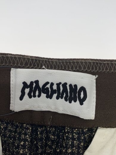 商品画像：ガンクラブチェックロゴパンツ/スラックスパンツ/M/コットン/BRW 4