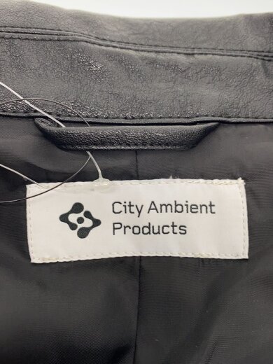 商品画像：city ambient products/レザージャケット・ブルゾン/L/フェイクレザー/BLK 3