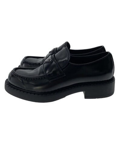 商品画像：チョコレートブラッシドレザーュローファー/6/BLK/2DE127// 1