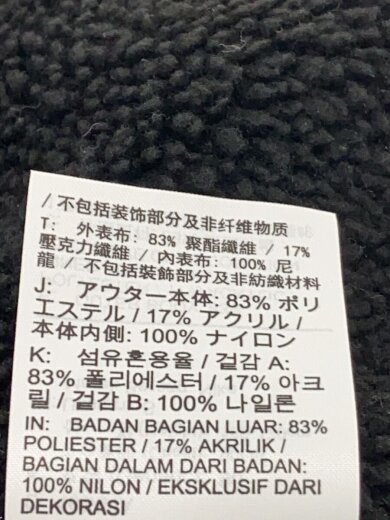 商品画像：フリースジャケット/S/ポリエステル/BLK// 4