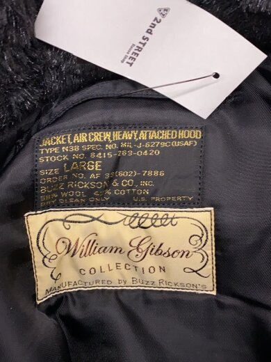 商品画像：フライトジャケット/L/ウール/BLK/8415-269-0420// 3