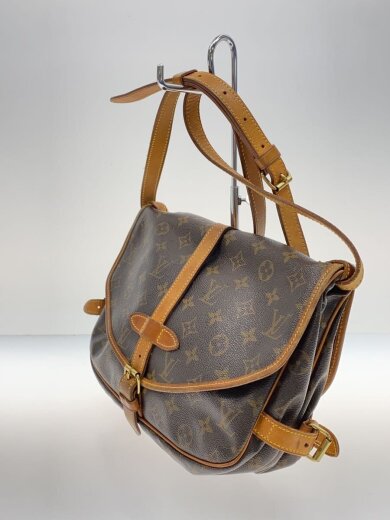 商品画像：1)ソミュール30_モノグラム・キャンバス/PVC/BRW 2