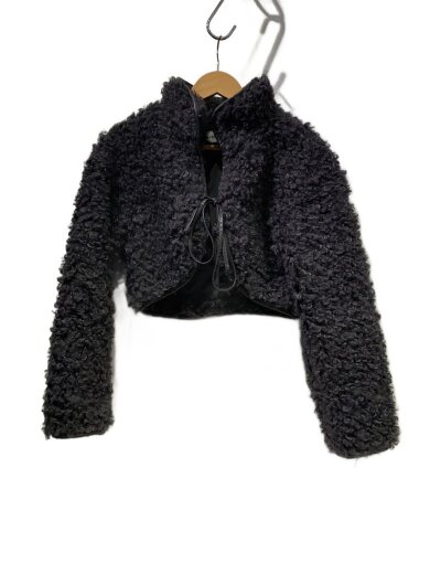 商品画像：リボンボアジャケット/ブルゾン/one/ポリエステル/GRY/LWFC244136 1