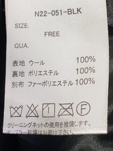 商品画像：ジャケット/FREE/ウール/BLK/N22-051-BLK 5