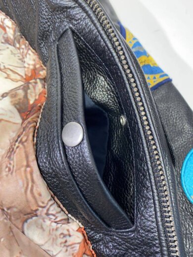 画像：その他ブランドレザージャケット・ブルゾン/--/レザー/BLK//6