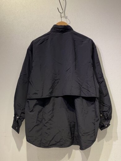 商品画像：長袖シャツ/S/ナイロン/BLK/無地/NR62461 2