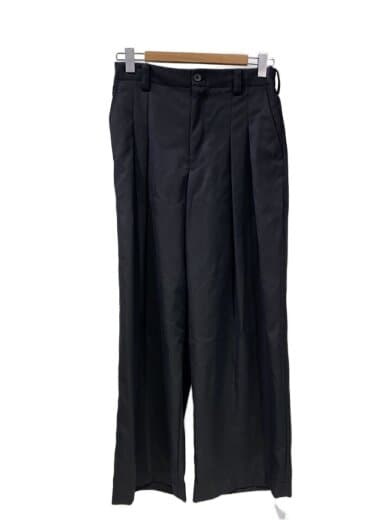 商品画像：Wool Prime-Wide Two Tucks Pants/ボトム/0/ウール/BLK/11242461208// 1
