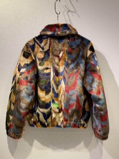 商品画像：Multicolor Faux Fur Bomber/ジャケット/M/アクリル/マルチカラー/総柄 2