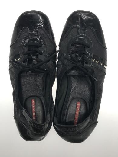 画像：PRADA SPORTバレエシューズ/フラットパンプス/37/ブラック/エナメル/43603