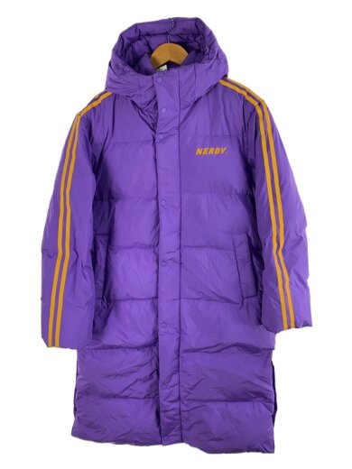 画像：NERDYダウンジャケット/M/ポリエステル/パープル/無地1