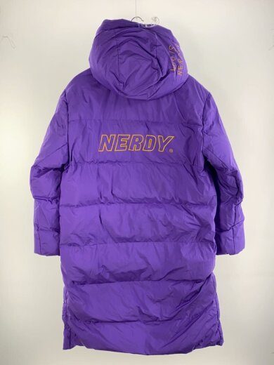 画像：NERDYダウンジャケット/M/ポリエステル/パープル/無地2