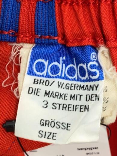 画像：adidas西ドイツタグ/ショートパンツ/M/ポリエステル/RED/ADP-9B4