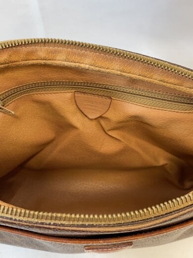 商品画像：クラッチバッグ/PVC/BRW/総柄/マカダム柄/ファスナー破れ有 6