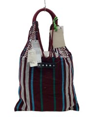 フラワーカフェ/ハンモックバッグ/トートバッグ/コットン/BRD/ストライプ/