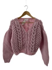 special hand knit cardigカーディガン(厚手)/FREE/ウール/PNK/RMKK-082