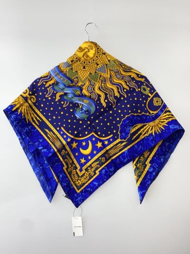 商品画像：スカーフ/シルク/BLU/総柄/レディース/カレ90/CARPE DIEM/今日一日を楽し 2