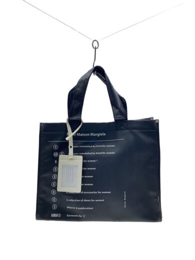 画像：MM6SHOPPING LOGO/トートバッグ/PVC/BLK/S41WC00511