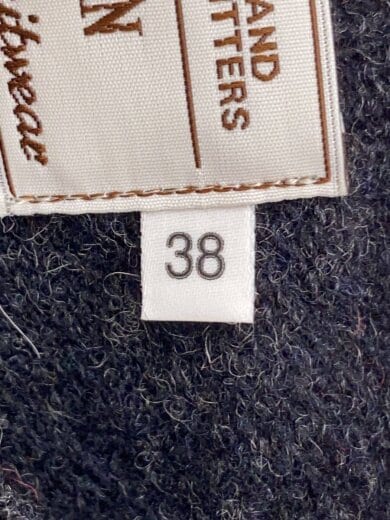 商品画像：ニット・セーター(厚手)/38/ウール/BLK/無地 4