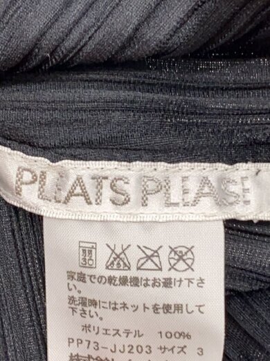 画像：PLEATS PLEASE ISSEY MIYAKE長袖シャツ/3/ポリエステル/BLK/PP73-JJ2033
