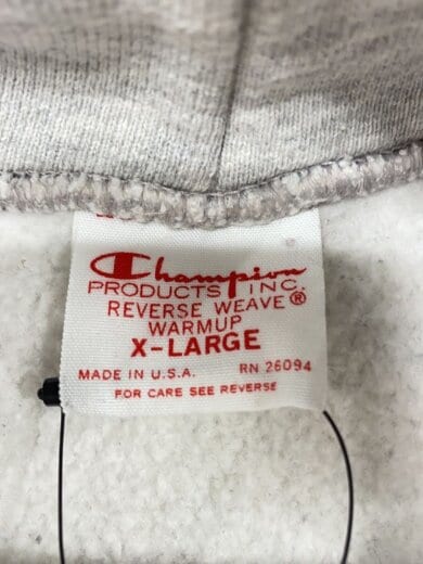 商品画像：パーカー/LL/コットン/GRY/無地/REVERSE WAVE 3