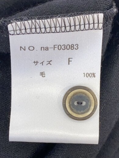 商品画像：長袖ワンピース/FREE/ウール/BLK/na-F03083 4