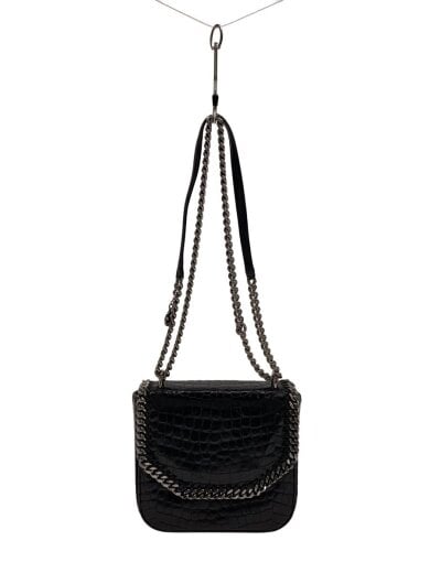 商品画像：Falabella Box/クロコ型押し/--/BLK/469028 1