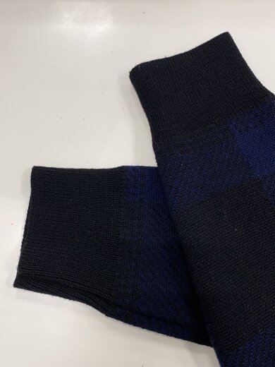 商品画像：ニット・セーター(厚手)/M/ウール/NVY/チェック 6