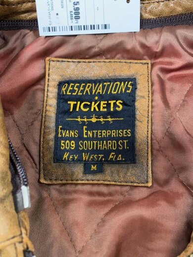 商品画像：RESERVATIONS TICKETS/レザージャケット・ブルゾン/--/羊革/BRW/70401 3