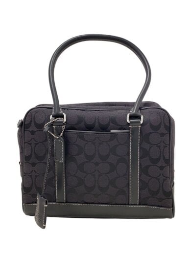 商品画像：ハンドバッグ/PVC/BLK/総柄/E1R-6097 1