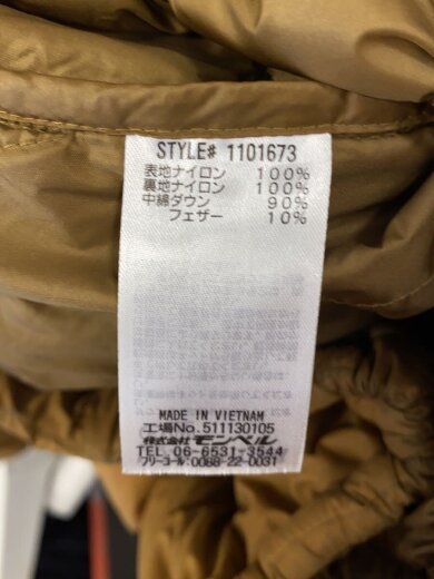商品画像：ネージュダウンジャケット/M/ナイロン/BRW/1101673 4