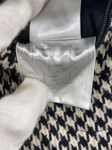 商品画像：SALOMON/S/コート/48/ウール/千鳥格子/07FIC252 4