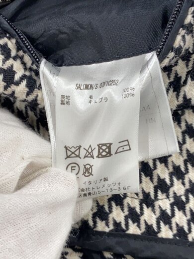 商品画像：SALOMON/S/コート/48/ウール/千鳥格子/07FIC252 5