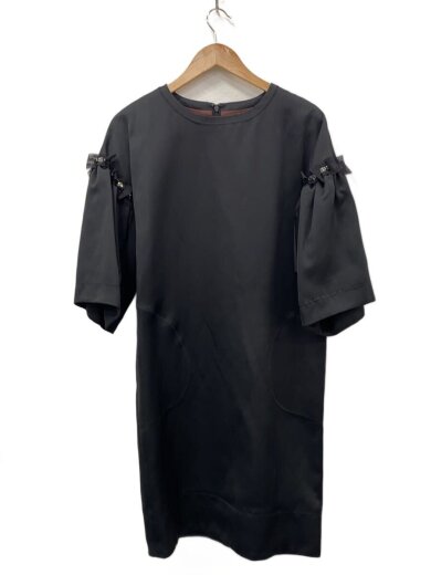 商品画像：長袖ワンピース/2/ポリエステル/BLK/BMS-R80-32-13430 1