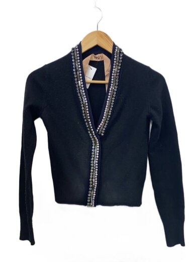 商品画像：カーディガン(薄手)/--/ウール/BLK 1