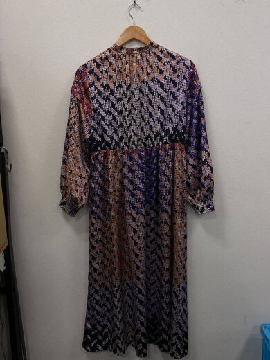 商品画像：長袖ワンピース/36/ポリエステル/BLK/総柄/11-06-54-06733 2