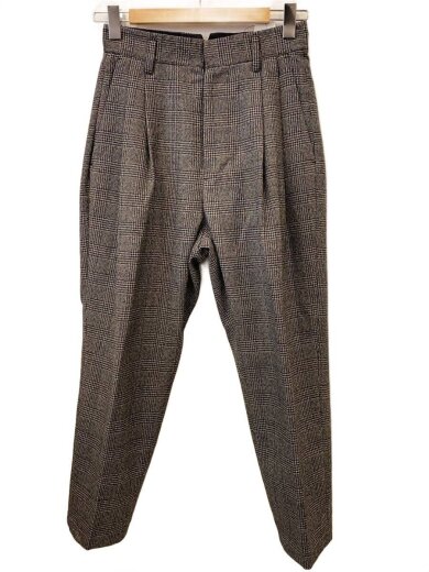 商品画像：TWO TUCK WIDE TROUSERS/トラウザー/スラックスパンツ/S/ウール/GRY/ST.098-2// 1