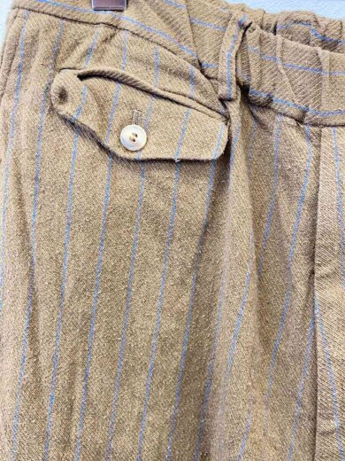 商品画像：ANTIQUE TAPERED PANTS BLK/ボトム/M/リネン/CML/ストライプ 3