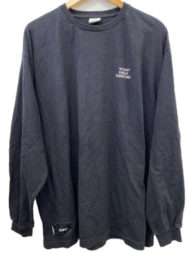 商品画像：長袖Tシャツ/3/コットン/BLK 1