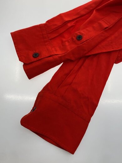商品画像：長袖シャツ/ベルト装飾/ダブルジップ/2/レーヨン/RED// 5