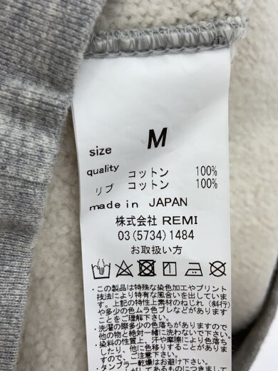 商品画像：パーカー/M/コットン/GRY// 4