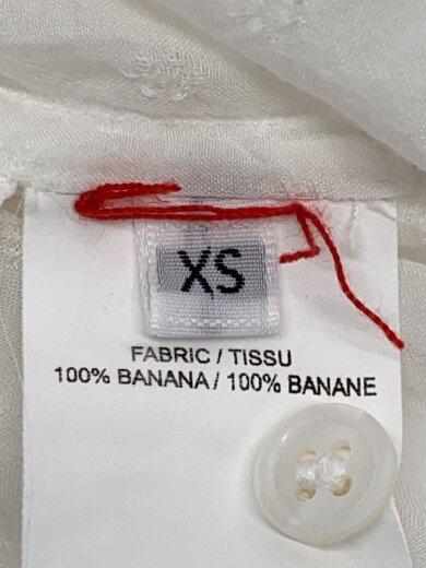 商品画像：襟汚れ有/シャツワンピース/XS/--/WHT// 4