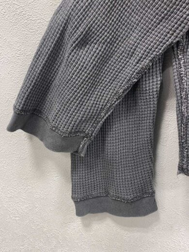 商品画像：BASIC STUSSY THERMAL/XL/コットン/GRY/ロゴ/ワッフル/サーマル// 5