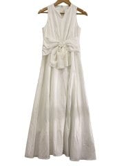 (マシーンウォッシャブル)ツイストワンピース/26SS/1/ポリエステル/WHT/SWFO262055