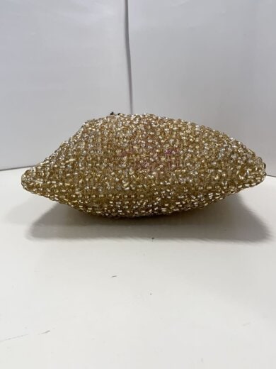商品画像：ワイヤーバッグ/リボンチャーム/ハンドバッグ/PVC/GLD 4